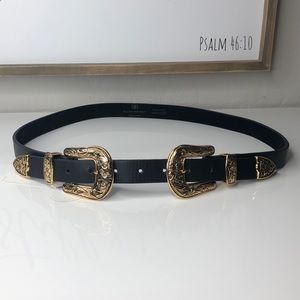 B-Low The Belt Smooth Leather Gold/Black
